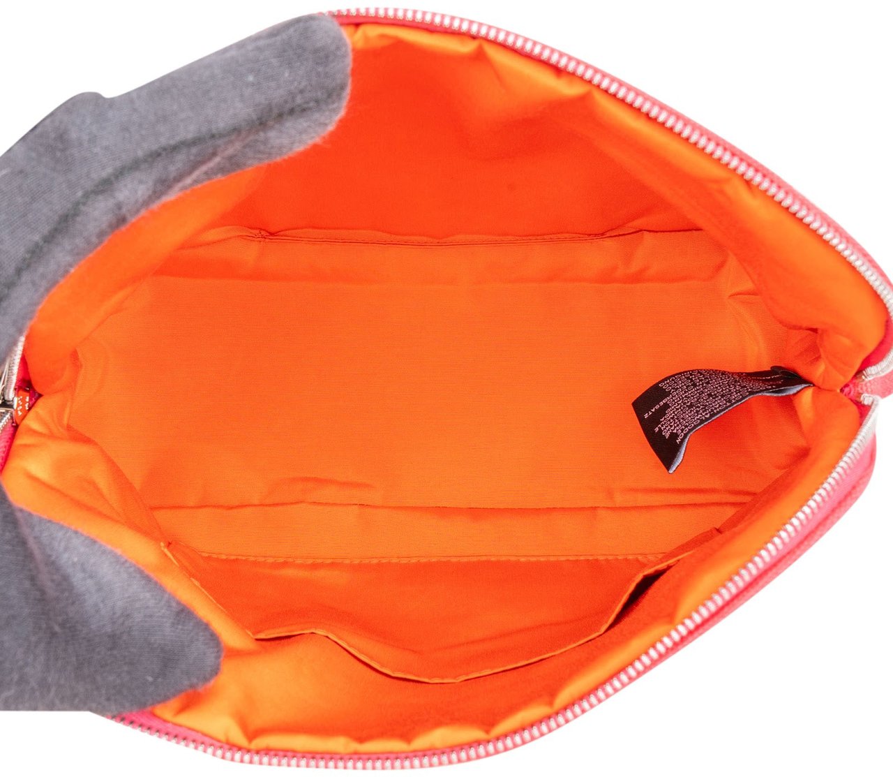 Hermès Hibiskus Canvas Bolide 25 Trousse Pouch Bag Rood