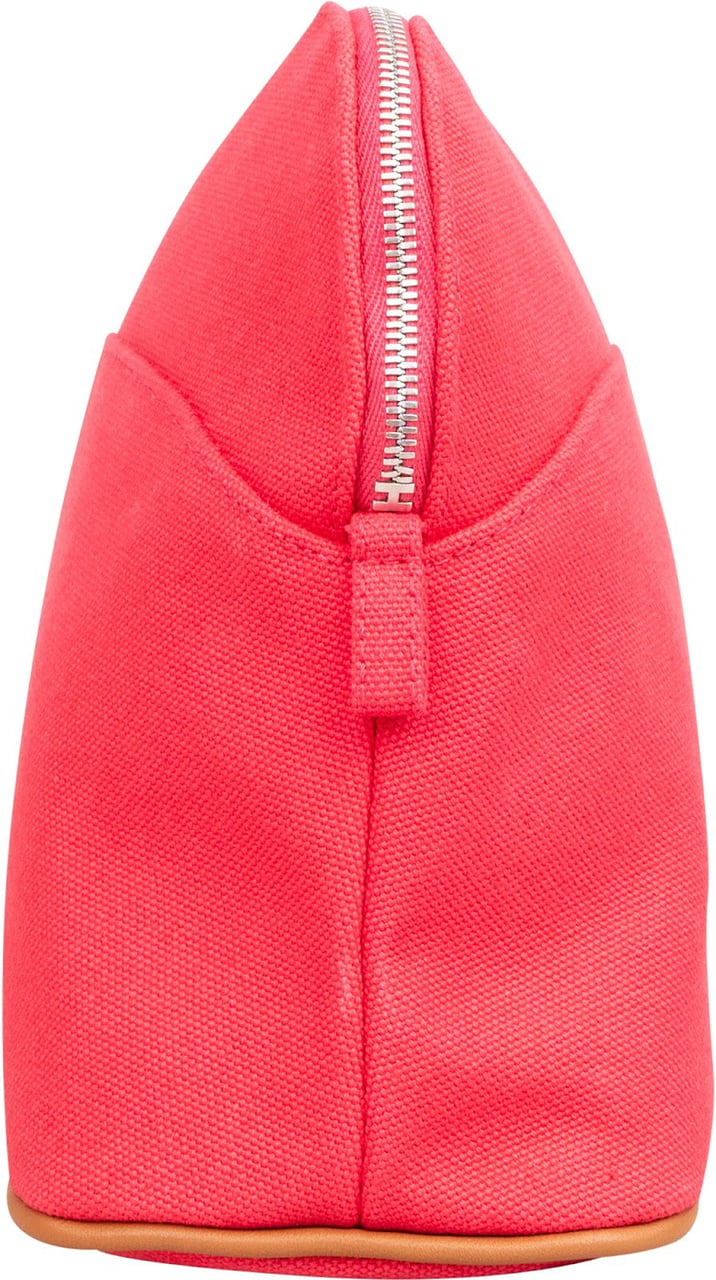 Hermès Hibiskus Canvas Bolide 25 Trousse Pouch Bag Rood