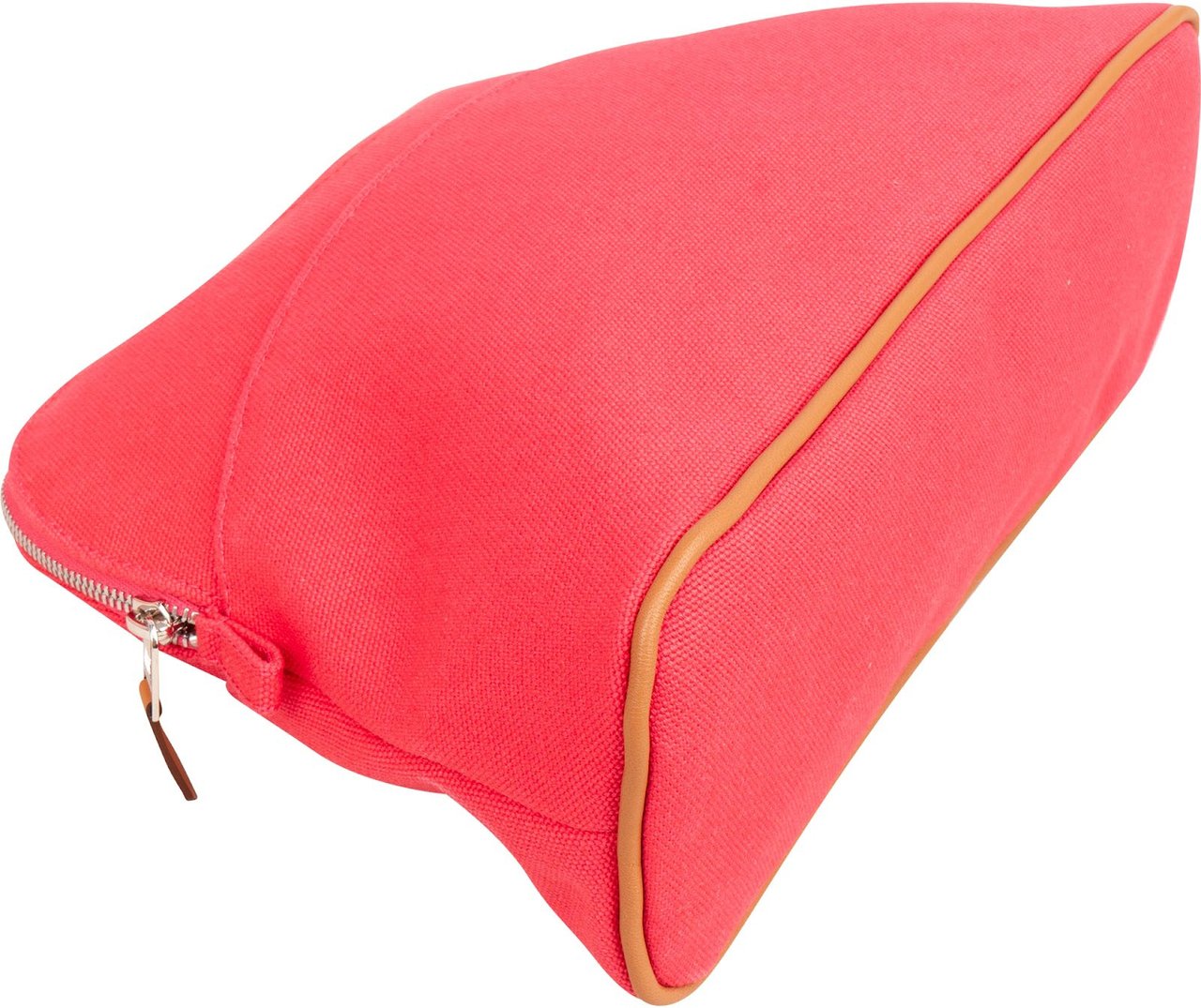 Hermès Hibiskus Canvas Bolide 25 Trousse Pouch Bag Rood