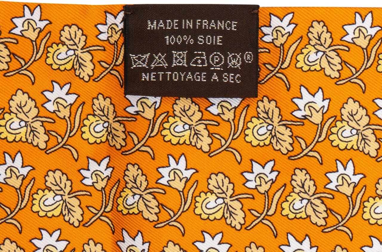 Hermès Brides de Gala En Desordre Multico Tuch Scarf Geel