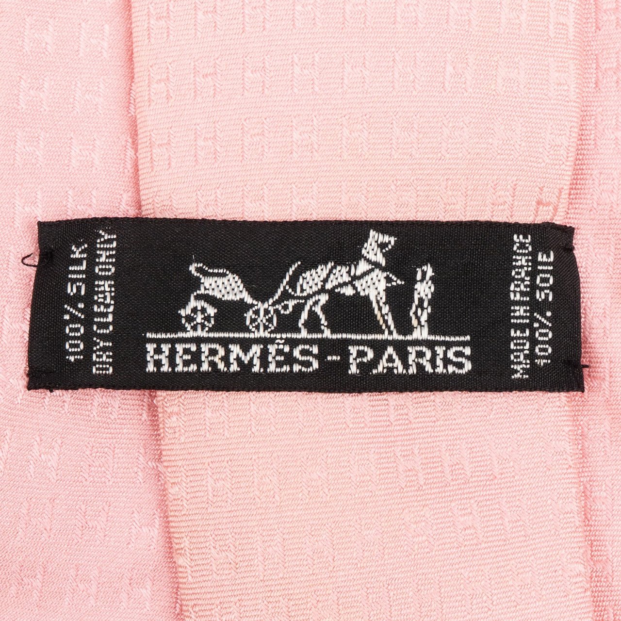Hermès H Pattern Silk Tie Krawatte Rood