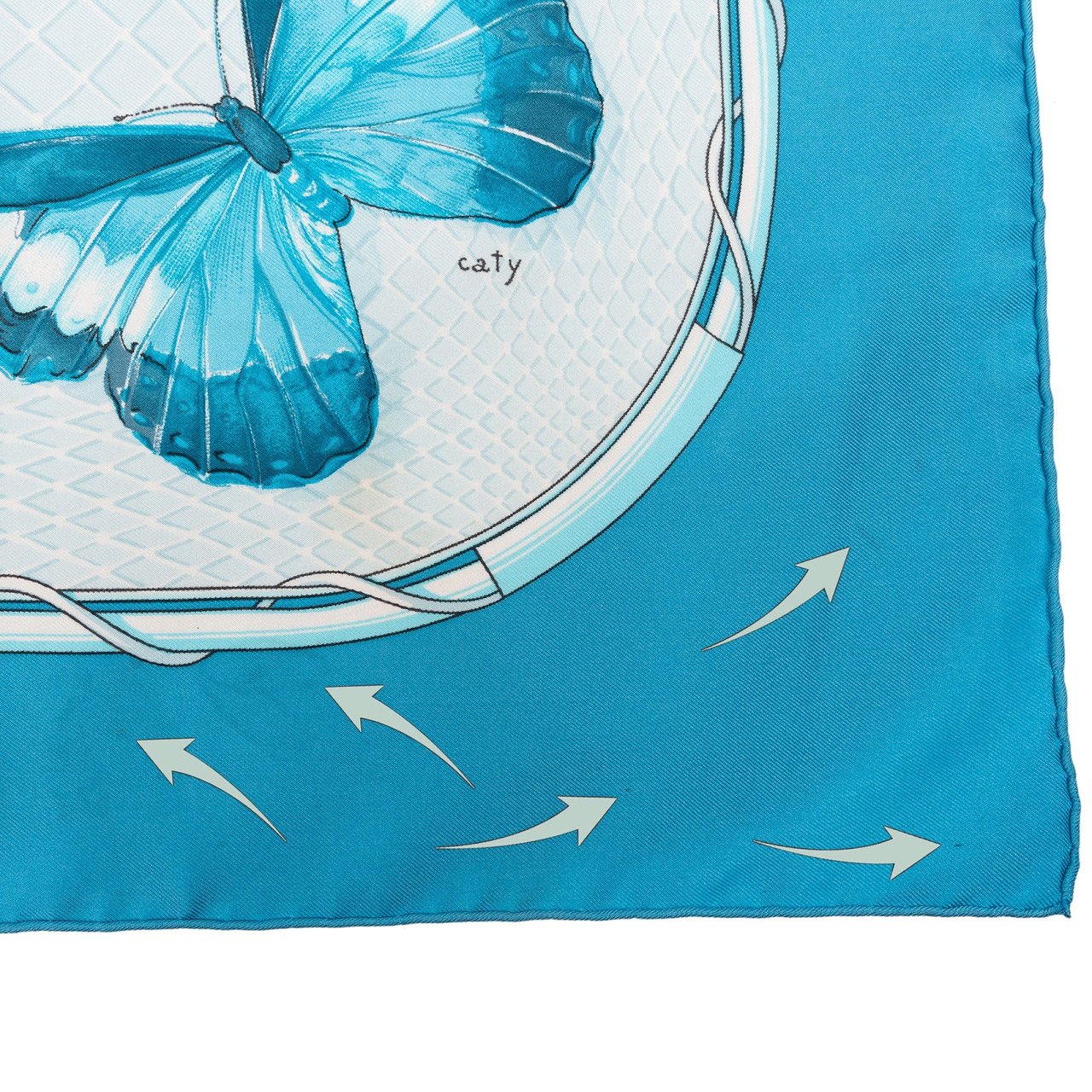 Hermès Farandole Silk 90 Scarf Tuch Blauw