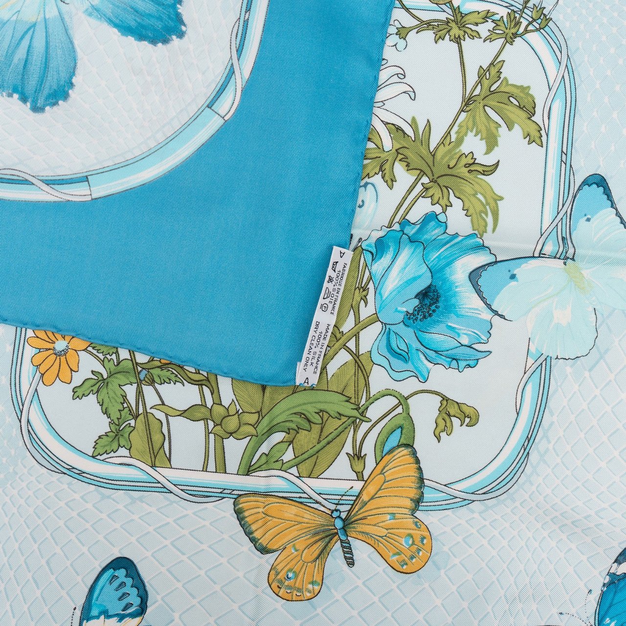 Hermès Farandole Silk 90 Scarf Tuch Blauw
