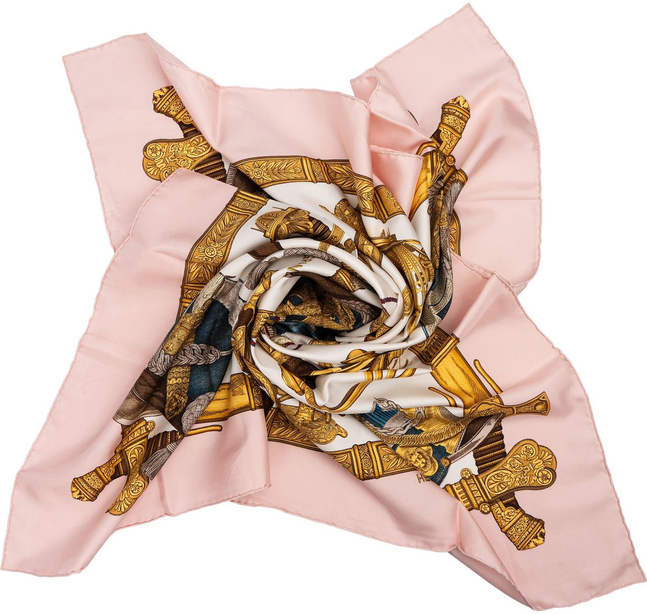 Hermès Grand Uniforme Silk Carre 90 Scarf Tuch Rood