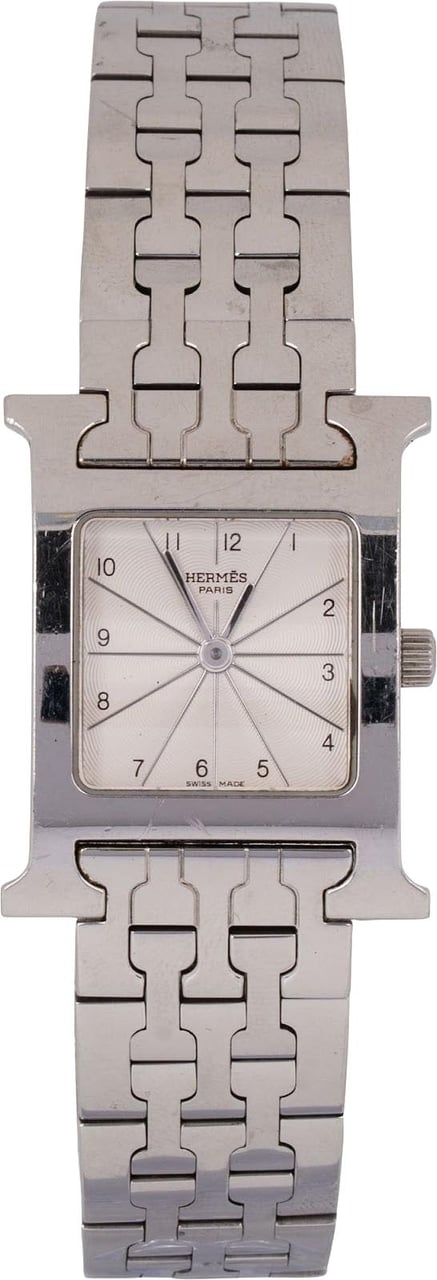 Hermès Silver Tone Heure H HH1.210 Women Watch Divers