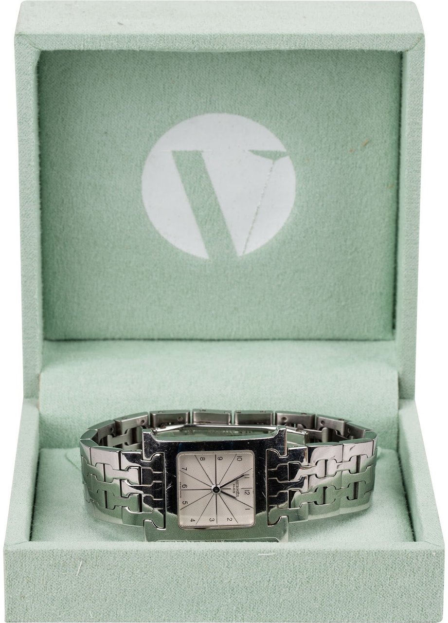 Hermès Silver Tone Heure H HH1.210 Women Watch Divers