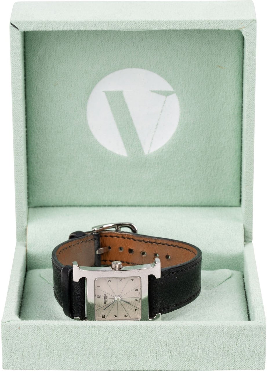Hermès Silver Tone Heure H Women Watch HH1.210 Divers