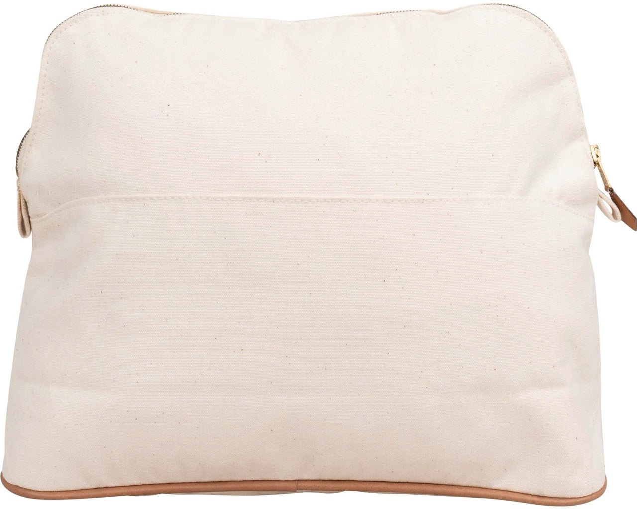 Hermès White Cotton Bolide Accessoires Bag Wit