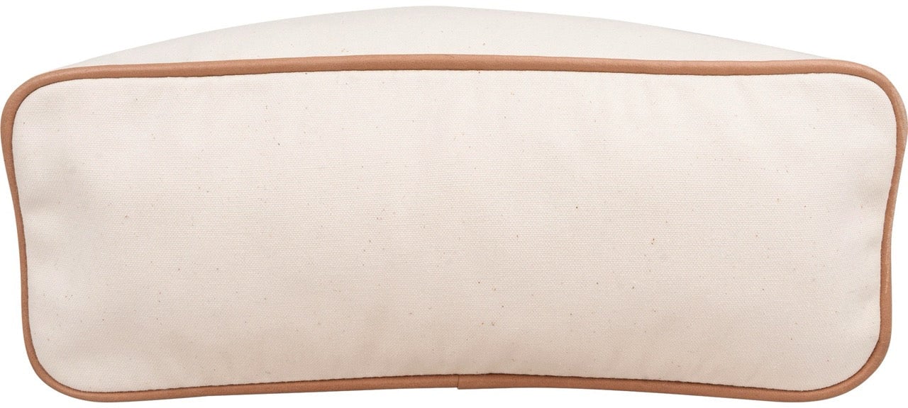 Hermès White Cotton Bolide Accessoires Bag Wit