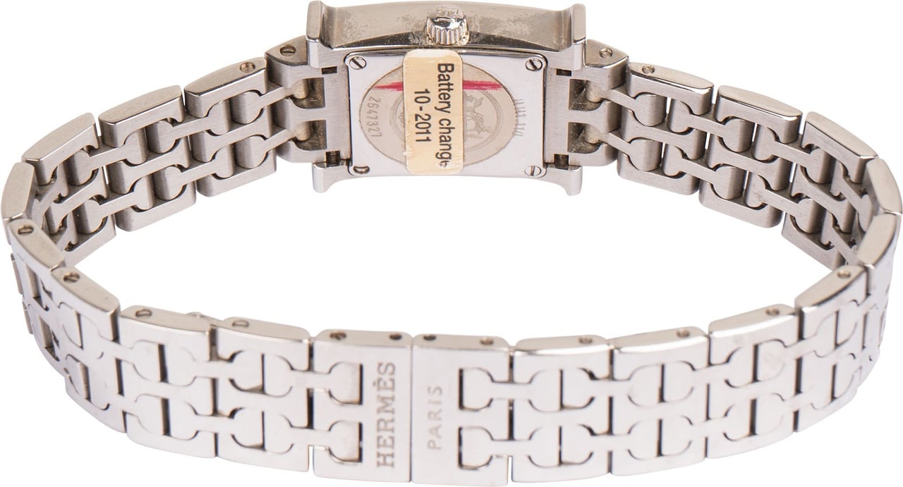 Hermès Silver Tone Heure H HH.110 Women Watch Divers