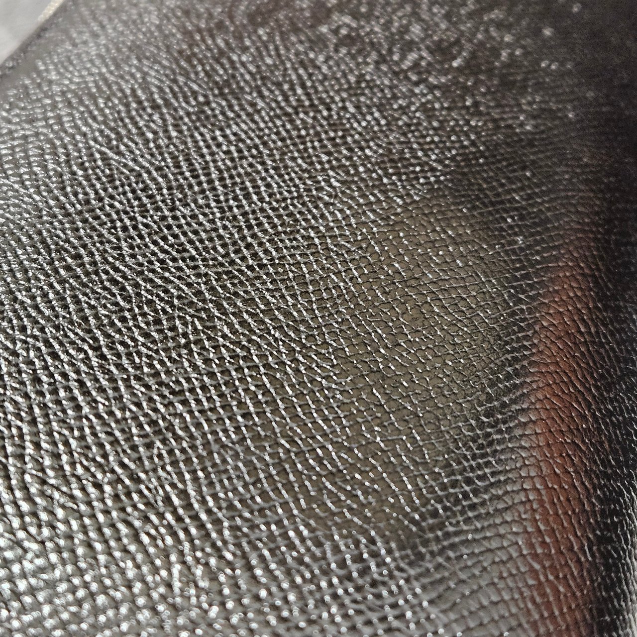 Hermès Noir Epsom Leather Azap Zippy Wallet Zwart