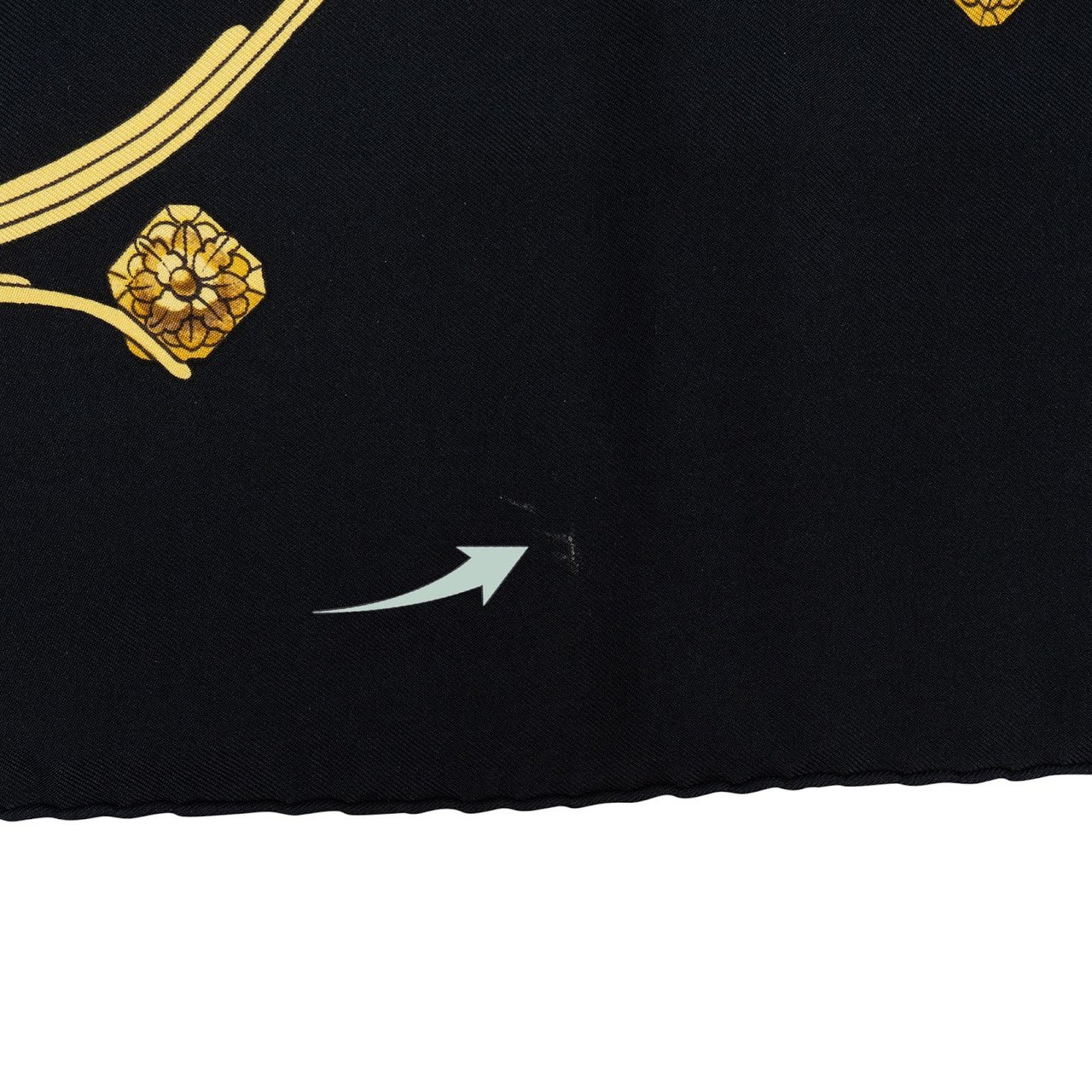 Hermès Springs Carré Silk Carre 90 Scarf Tuch Zwart