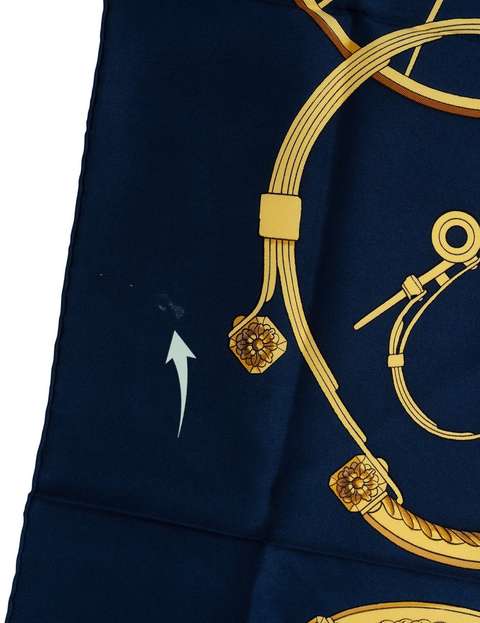 Hermès Springs Silk 90 Scarf Tuch Blauw