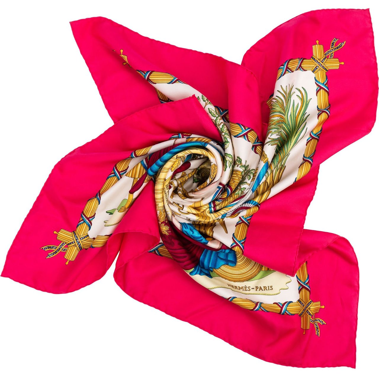 Hermès Liberté Égalité Fraternité 1789 Silk Carre 90 Scarf Tuch Rood