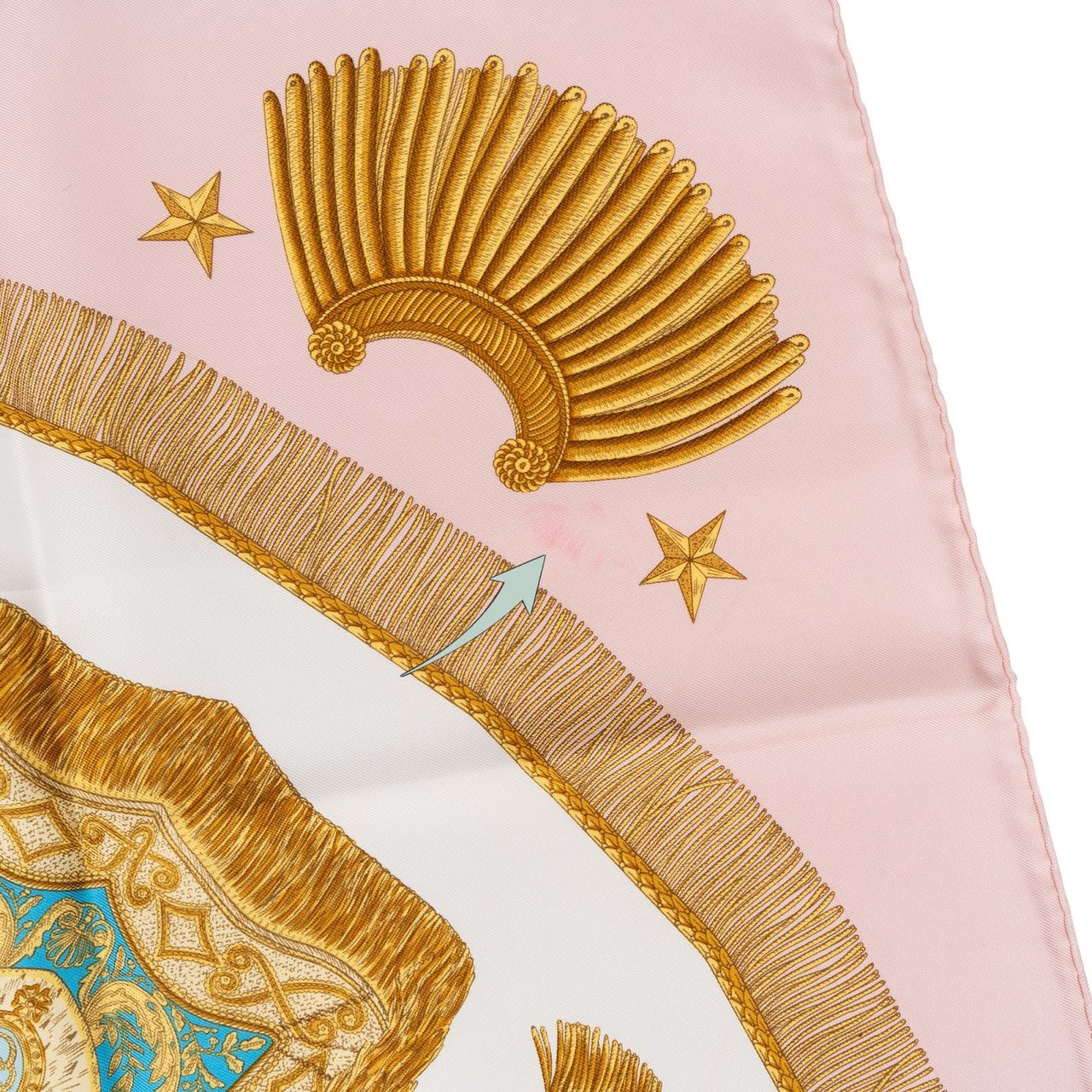 Hermès Pics et Canaris Silk 90 Scarf Tuch Rood