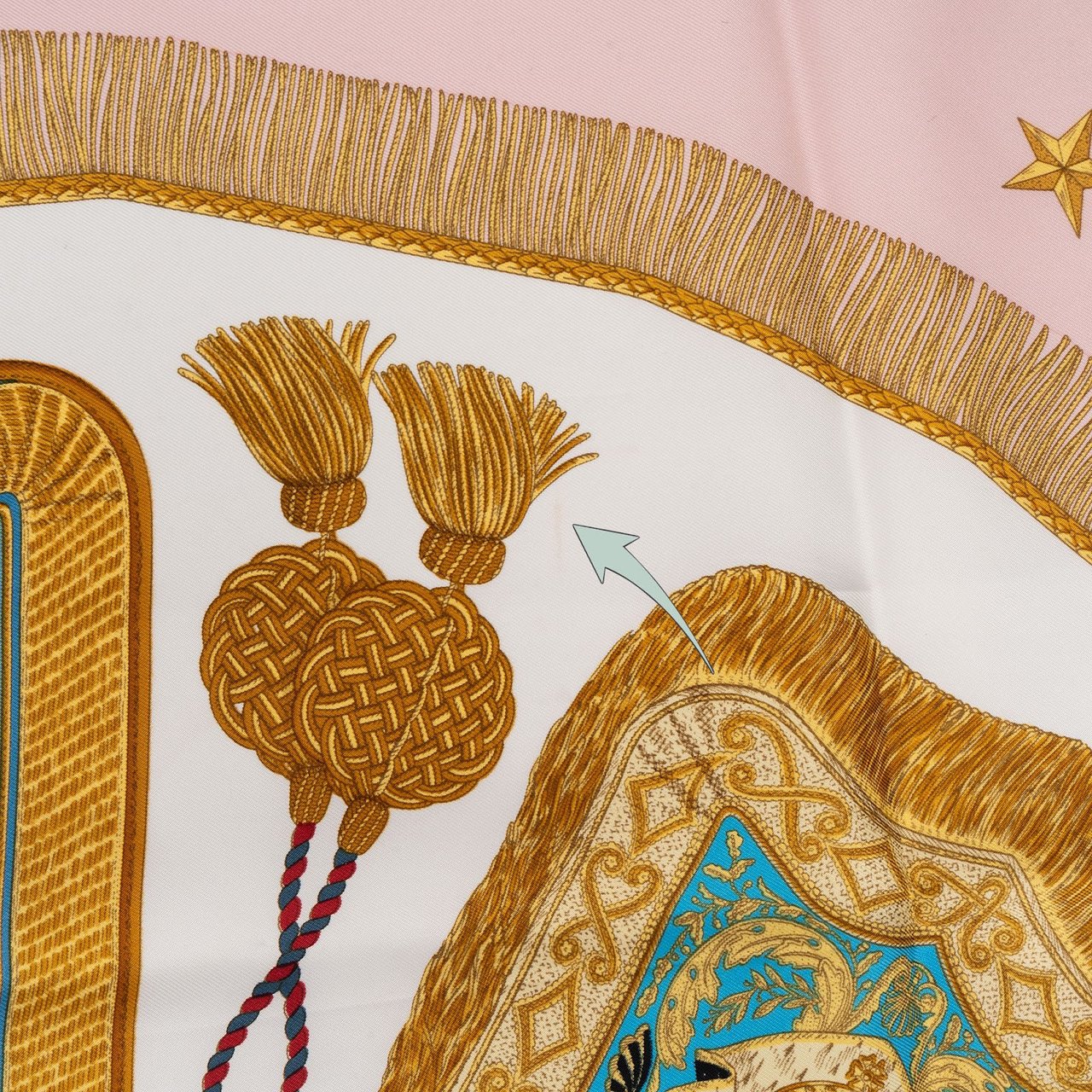Hermès Pics et Canaris Silk 90 Scarf Tuch Rood