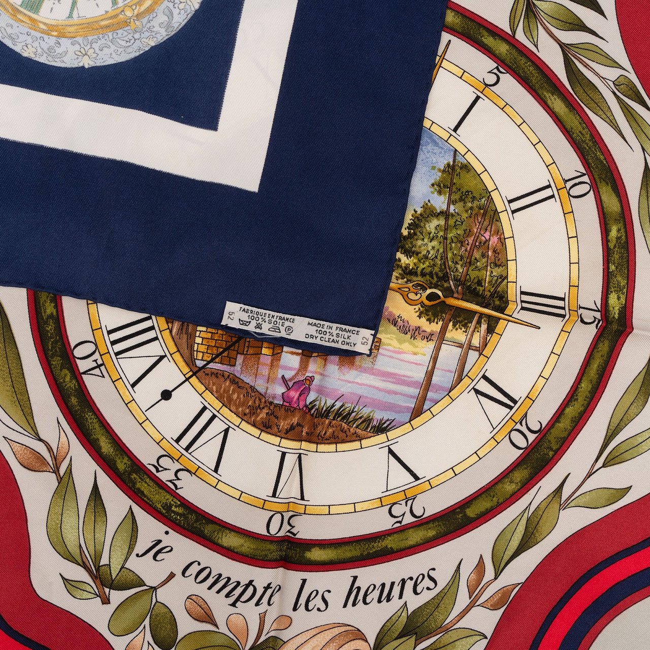Hermès La Ronde des Heures Silk Carre 90 Scarf Tuch Divers