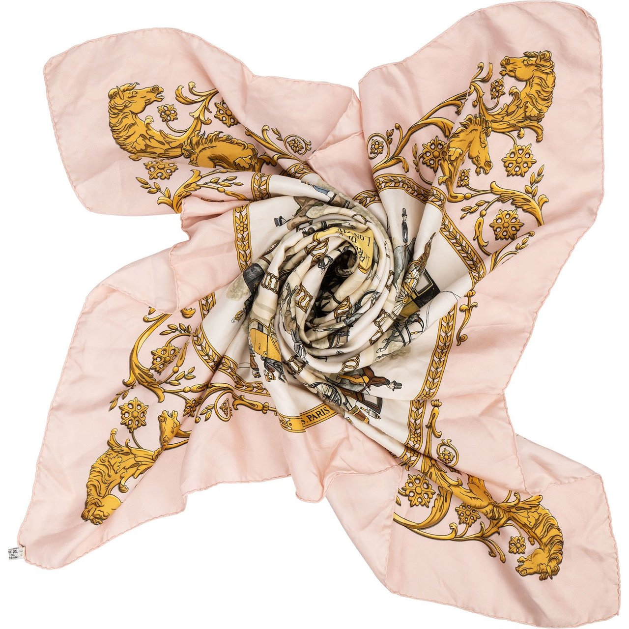 Hermès La Promenade de Longchamps Silk Carre 90 Scarf Tuch Rood