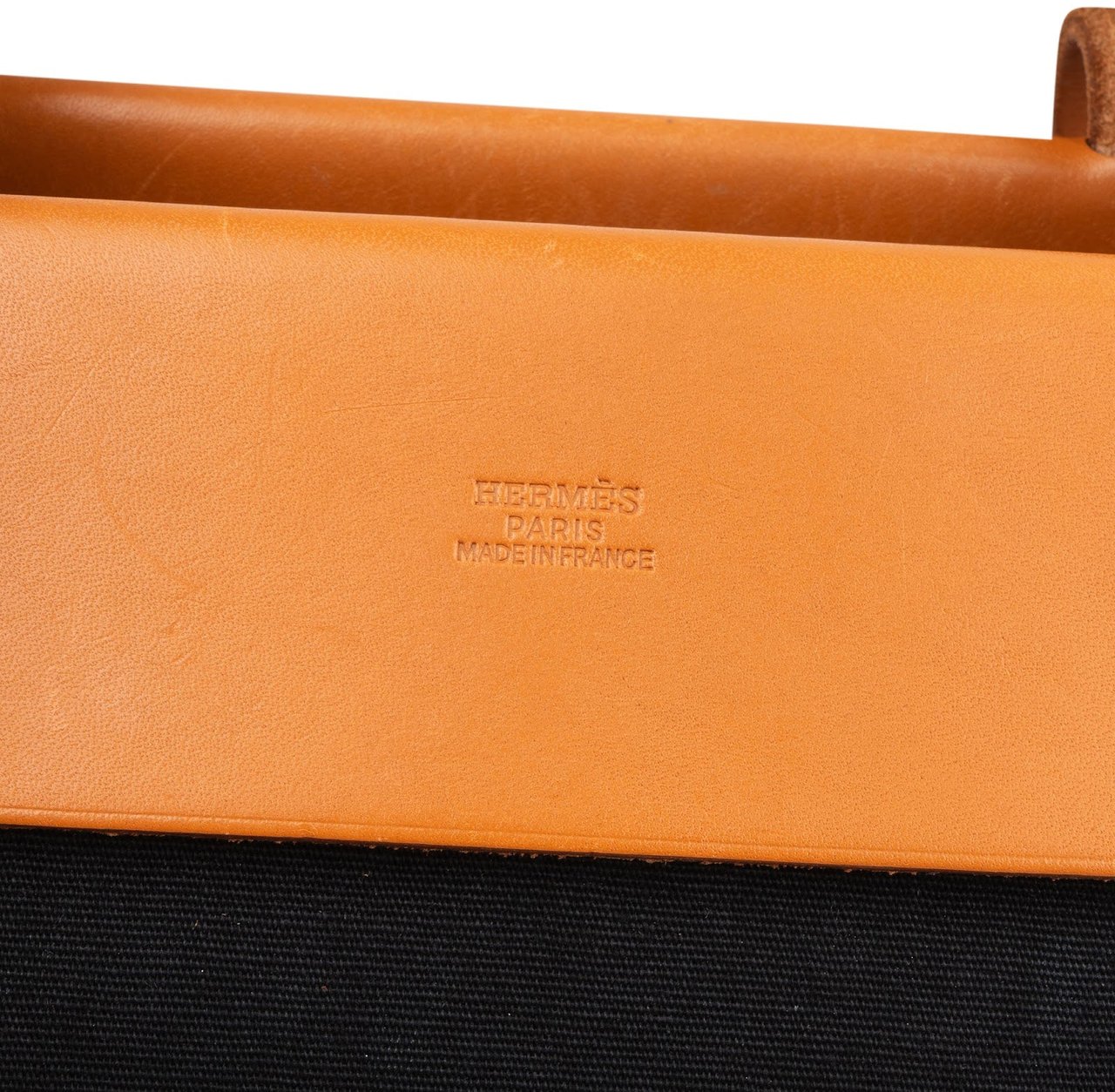 Hermès Canvas Leather Cabas PM Shoulder Bag Zwart
