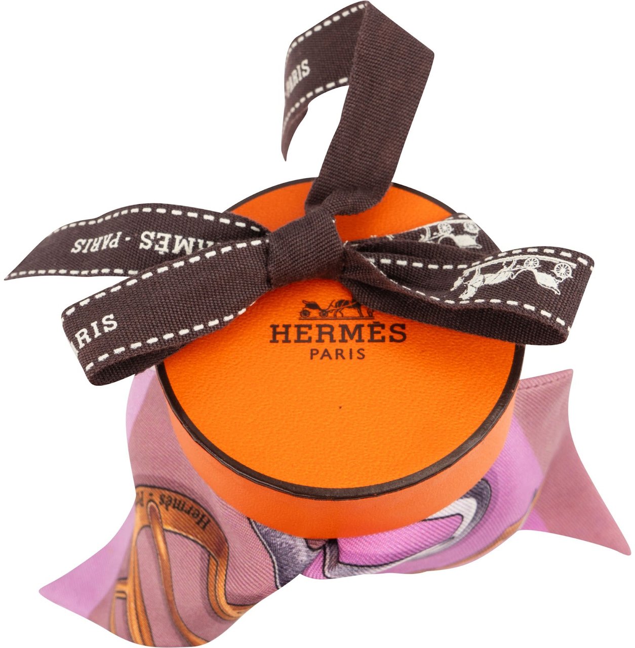 Hermès Brides de Gala Silk Twilly Tuch Scarf Rood