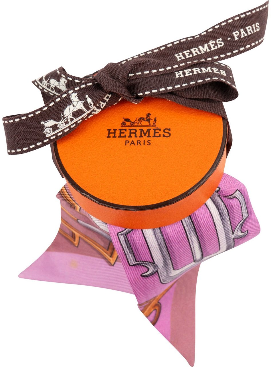 Hermès Brides de Gala Silk Twilly Tuch Scarf Rood