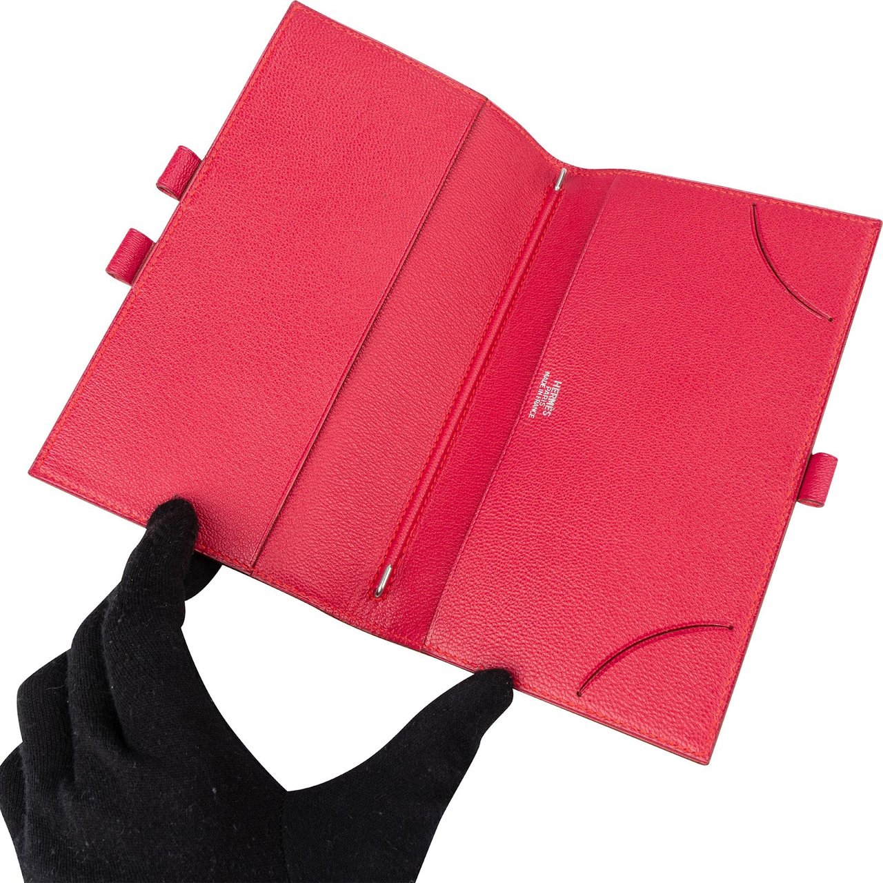Hermès Pink Mysore Leather Agenda GM Cover Rood