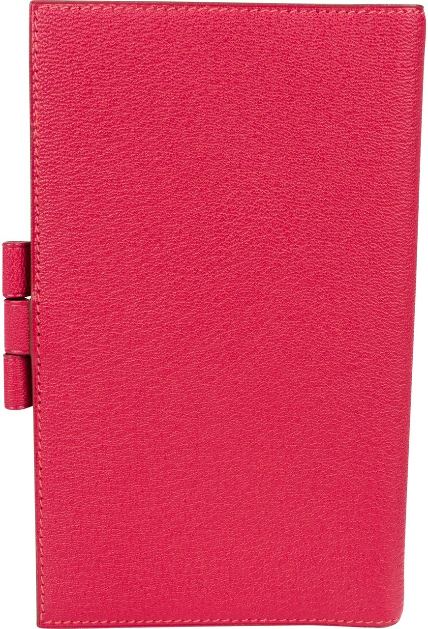Hermès Pink Mysore Leather Agenda GM Cover Rood