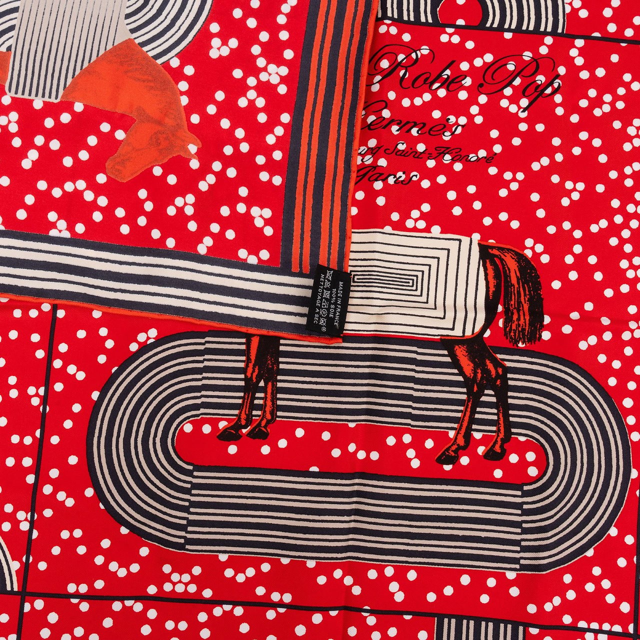 Hermès Parures de Galla Silk Carre 90 Tuch Scarf Rood
