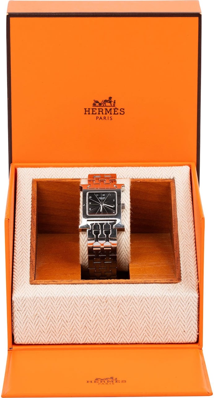 Hermès Silver Tone Heure H HH1.210 Women Watch Divers