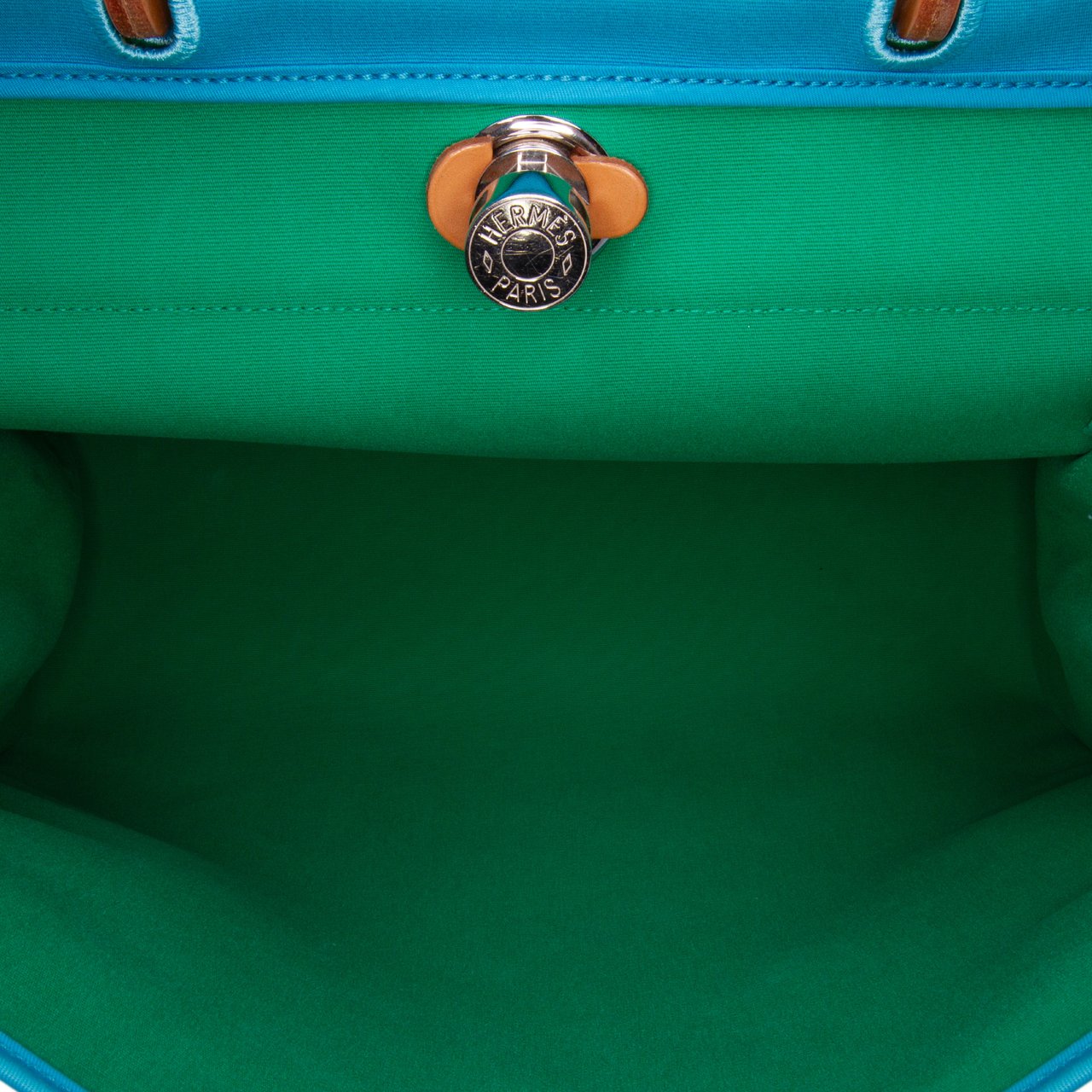 Hermès Toile Herbag Zip 39 Blauw