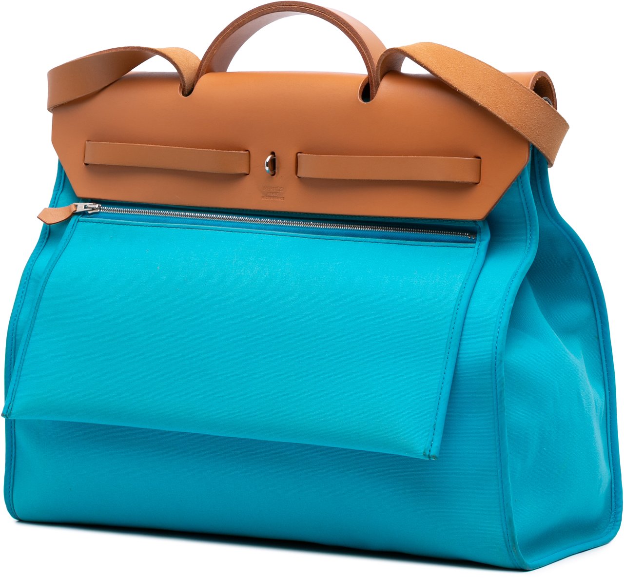 Hermès Toile Herbag Zip 39 Blauw