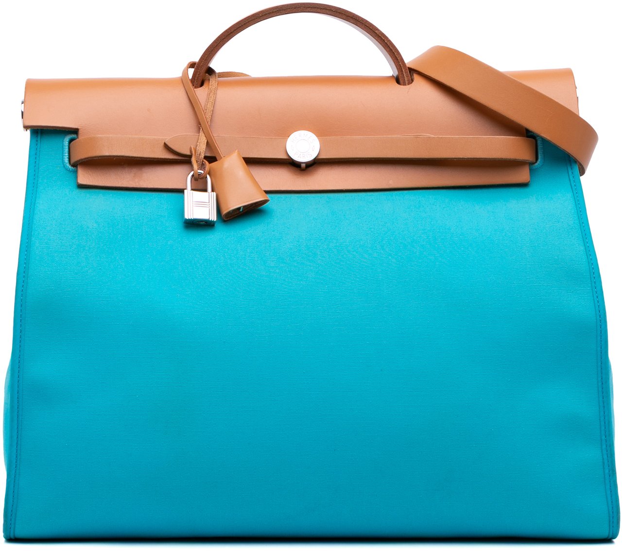 Hermès Toile Herbag Zip 39 Blauw