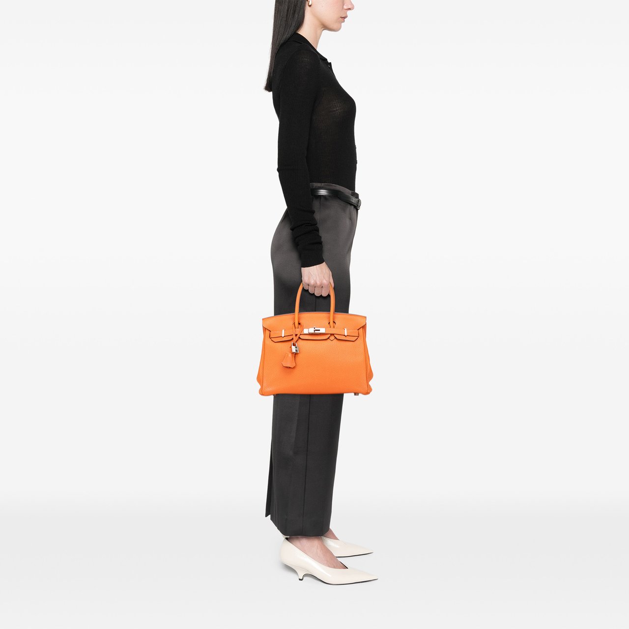 Hermès Togo Birkin Retourne 30 Oranje