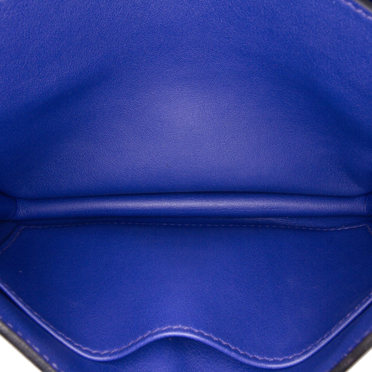 Hermès Mini Swift Constance 18 Blauw