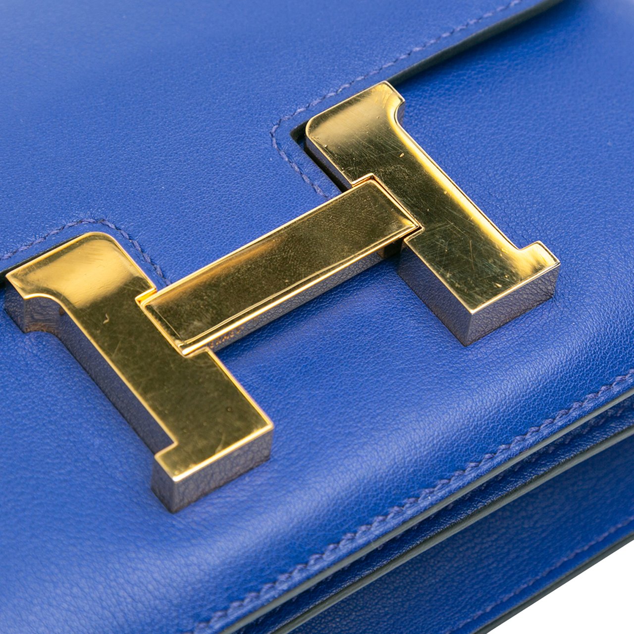 Hermès Mini Swift Constance 18 Blauw