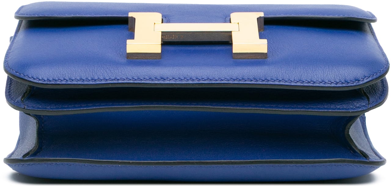Hermès Mini Swift Constance 18 Blauw