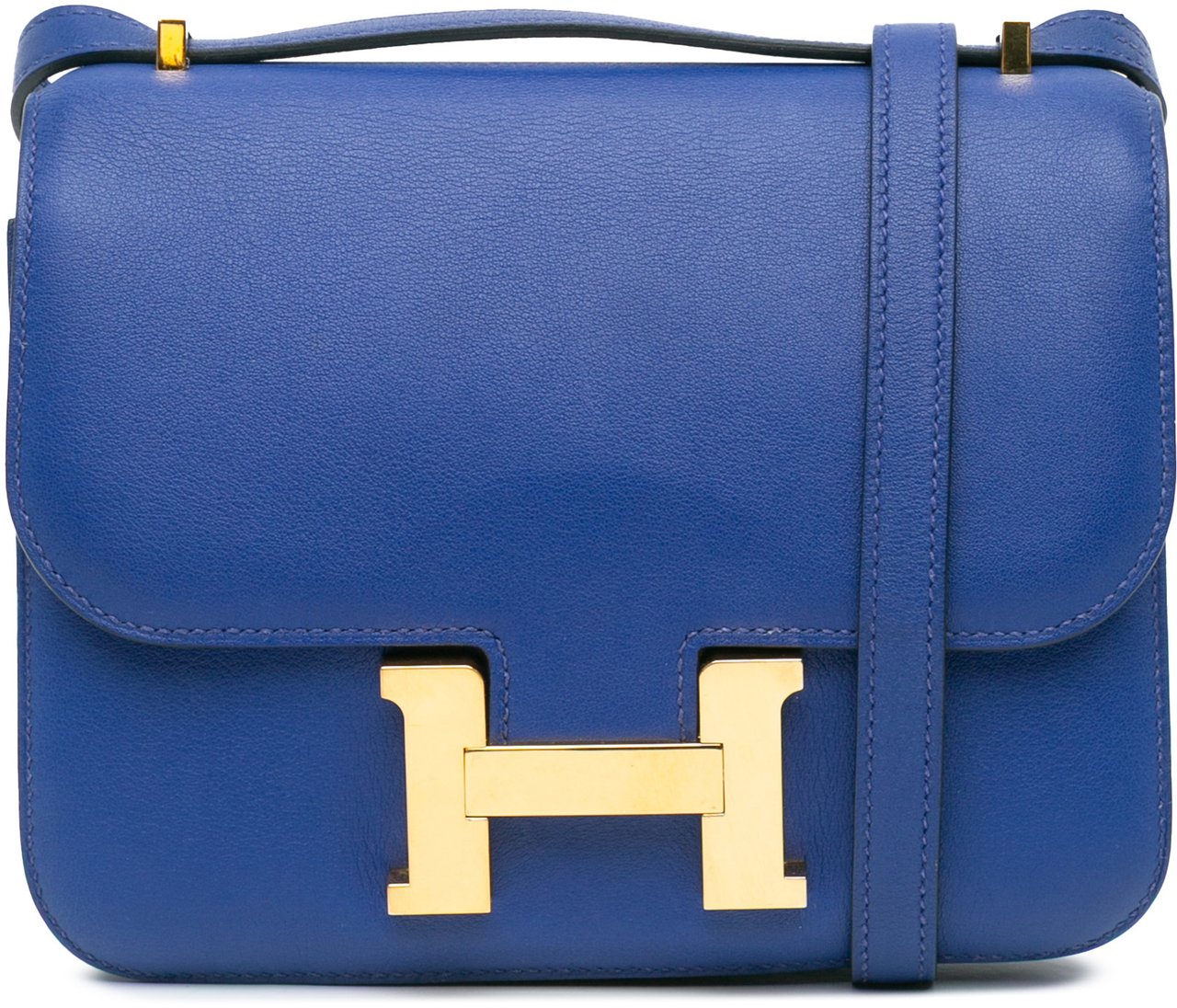 Hermès Mini Swift Constance 18 Blauw
