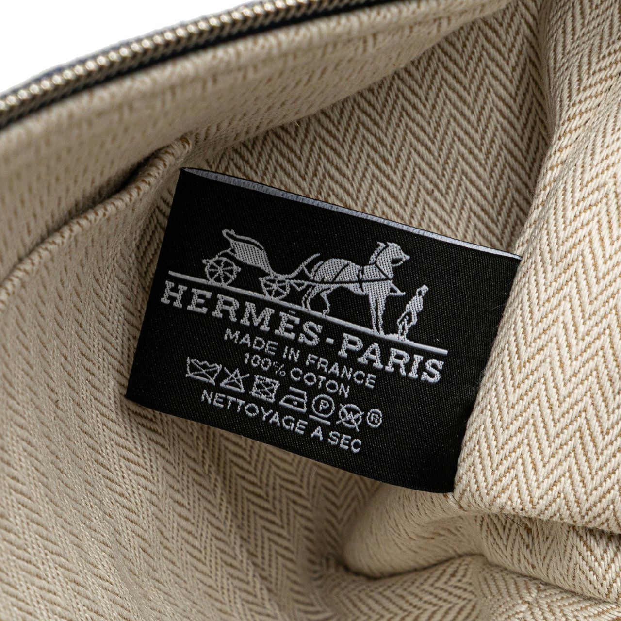 Hermès Small Canvas Bride A Brac Blauw