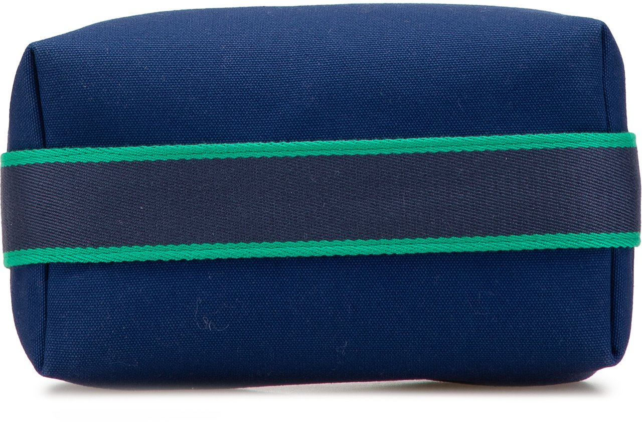 Hermès Small Toile Bride A Brac Case Blauw