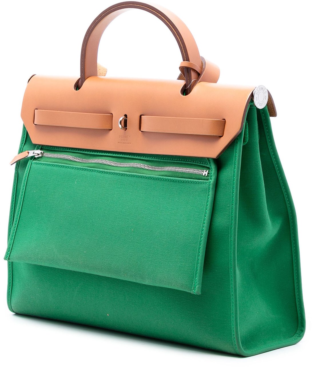 Hermès Toile Herbag Zip 31 Groen