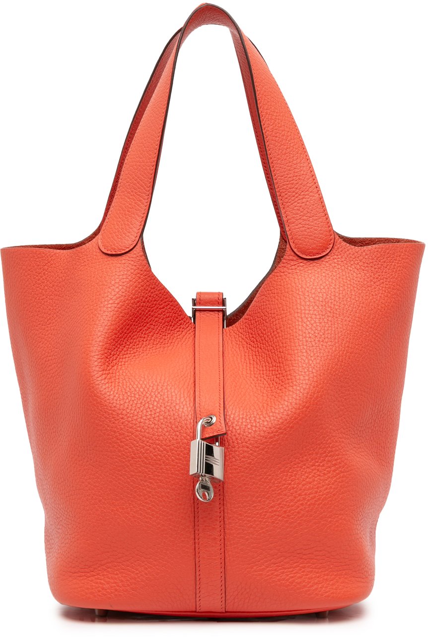 Hermès Clemence Picotin Lock 26 Oranje