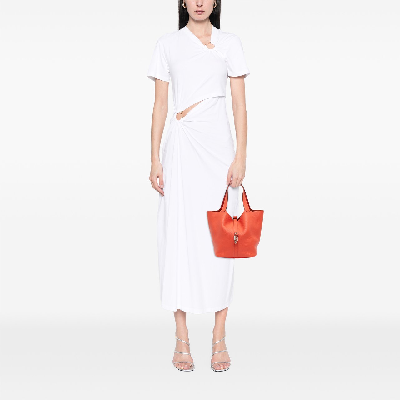 Hermès Clemence Picotin Lock 26 Oranje