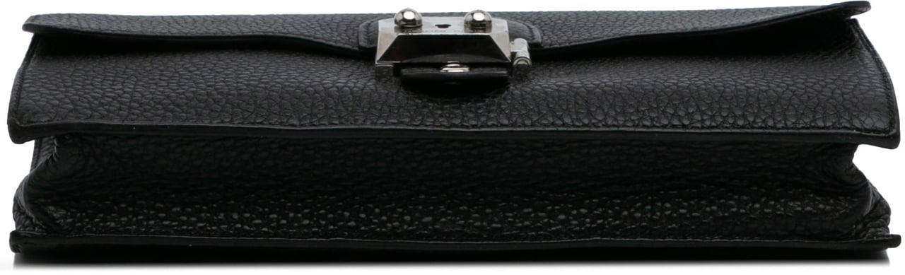 Hermès Togo Jet Pochette Clutch Zwart