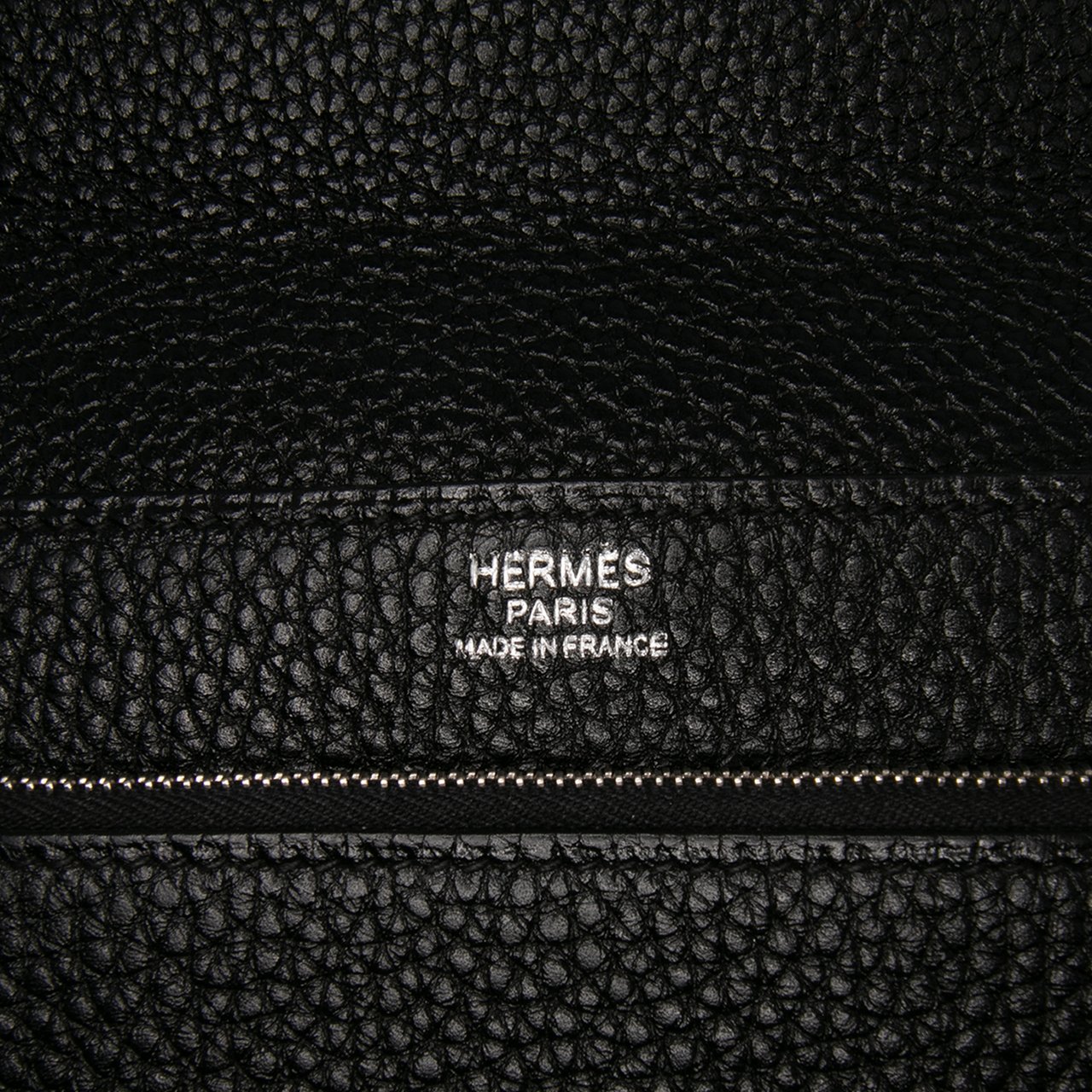 Hermès Togo Jet Pochette Clutch Zwart