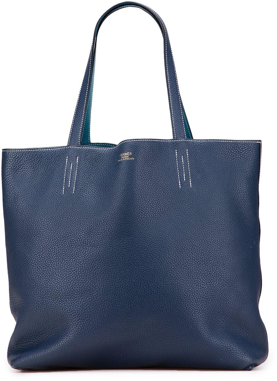 Hermès Clemence Double Sens 36 Blauw