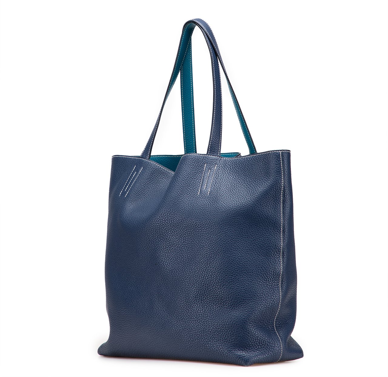 Hermès Clemence Double Sens 36 Blauw