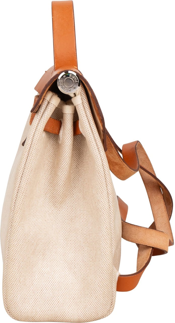 Hermès Classic Cotton Herbag 31 Shoulder Handbag Backpack Beige