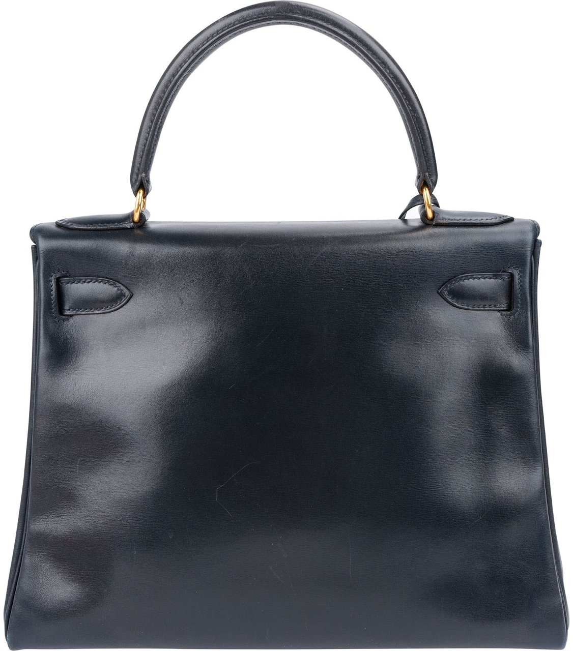 Hermès Blue Boxcalf Leather Kelly 28 Handbag Navy