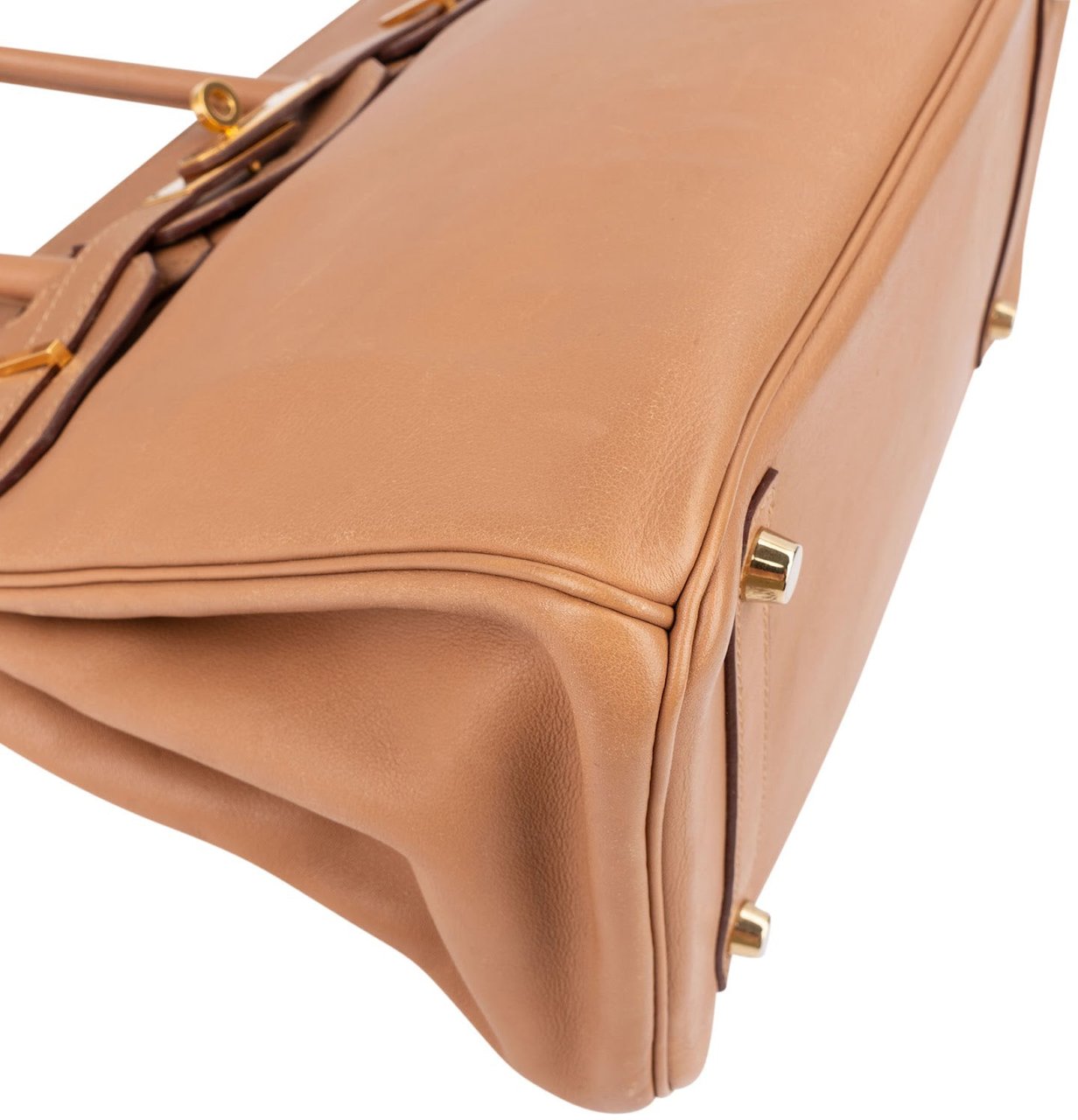 Hermès Natural Swift Leather Birkin 30 Handbag Bruin