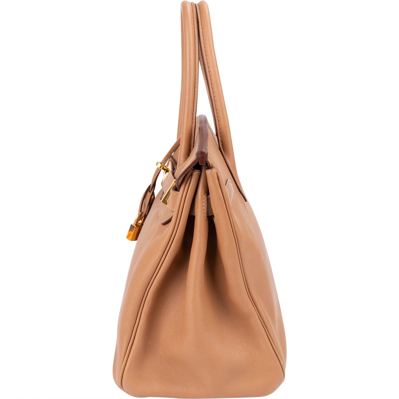 Hermès Natural Swift Leather Birkin 30 Handbag Bruin
